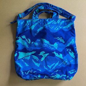 BAGGU Cotton Duck Bag in Abstract Mountain Print